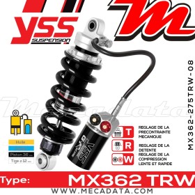 Amortisseur ~ YSS MX362-275TRW-08-888