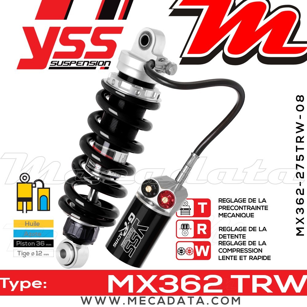 Amortisseur ~ YSS MX362-275TRW-08-888