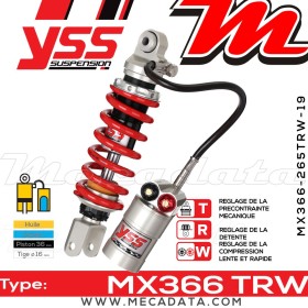 Amortisseur ~ YSS MX366-265TRW-19-858