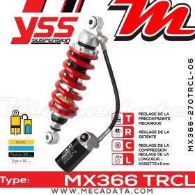 Amortisseur ~ YSS MX366-270TRCL-06-858