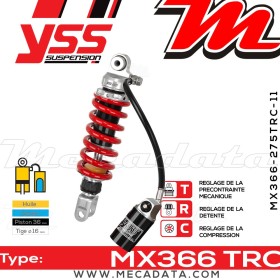 Amortisseur ~ YSS MX366-275TRC-11-858