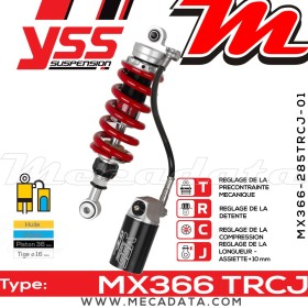 Amortisseur ~ YSS MX366-285TRCJ-01-858