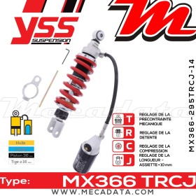 Amortisseur ~ YSS MX366-295TRCJ-14-858