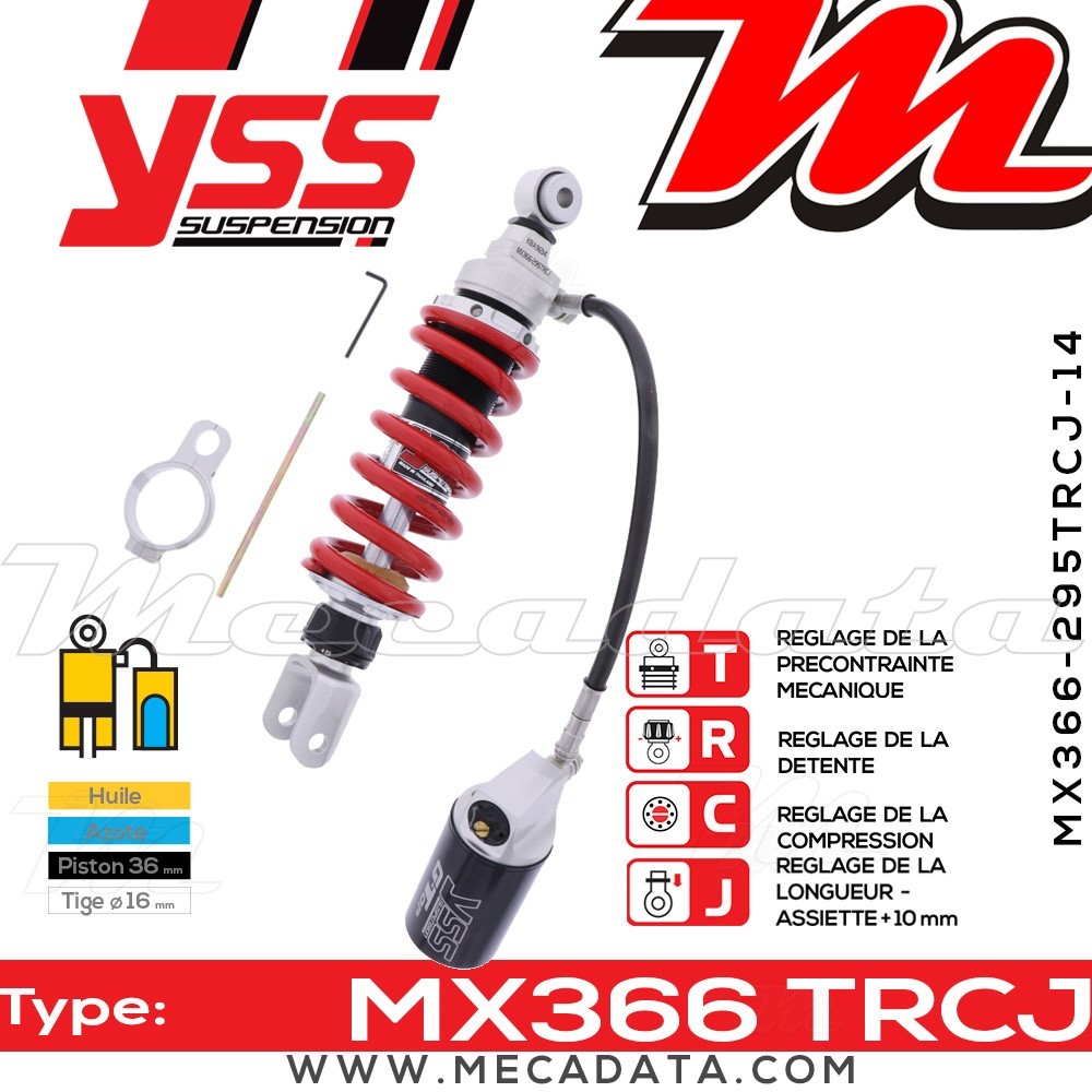 Amortisseur ~ YSS MX366-295TRCJ-14-858