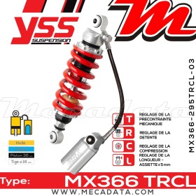 Amortisseur ~ YSS MX366-295TRCL-03-859