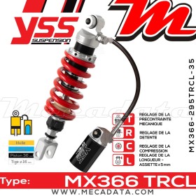 Amortisseur ~ YSS MX366-295TRCL-35-858