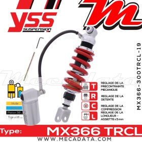 Amortisseur ~ YSS MX366-300TRCL-23-858