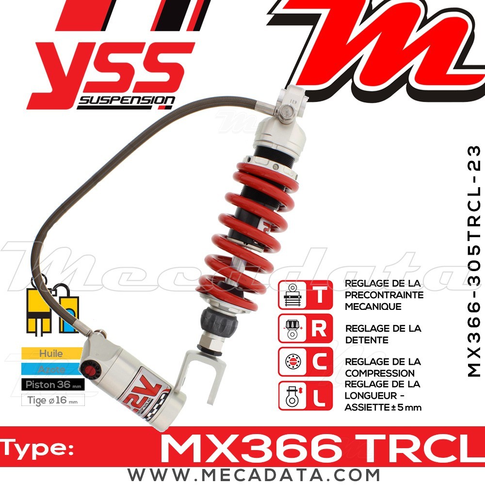 Amortisseur ~ YSS MX366-305TRCL-23-858 