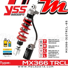 Amortisseur ~ YSS MX366-310TRCL-65-858