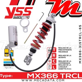 Amortisseur ~ YSS MX366-315TRCL-65-858