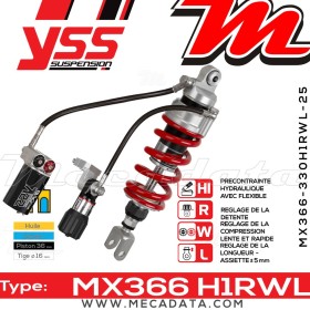 Amortisseur ~ YSS MX366-330H1RWL25-858