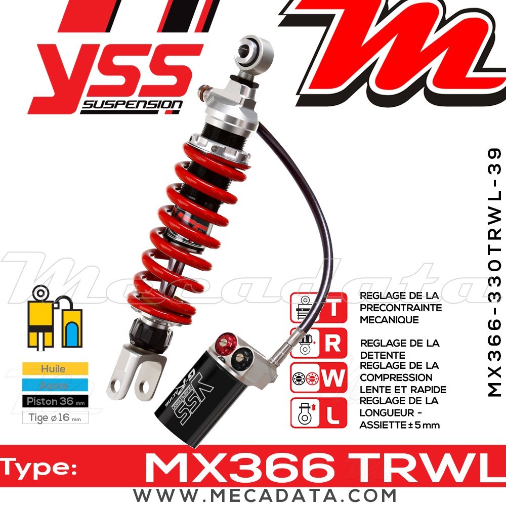 Amortisseur ~ YSS MX366-330TRWL-39-858