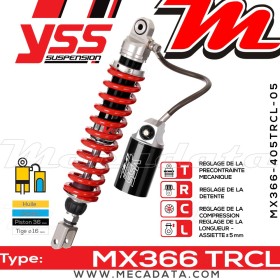 Amortisseur ~ YSS MX366-405TRCL-05-858