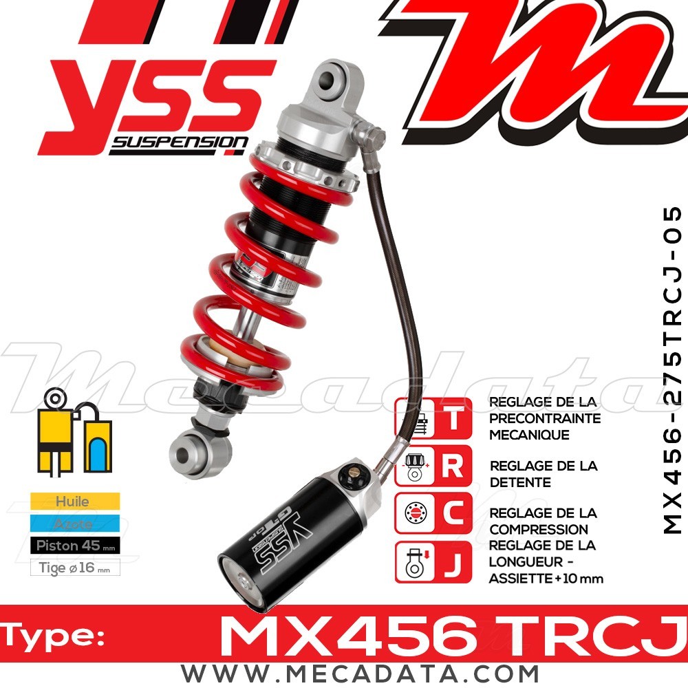 Amortisseur ~ YSS MX456-275TRCJ-05-858