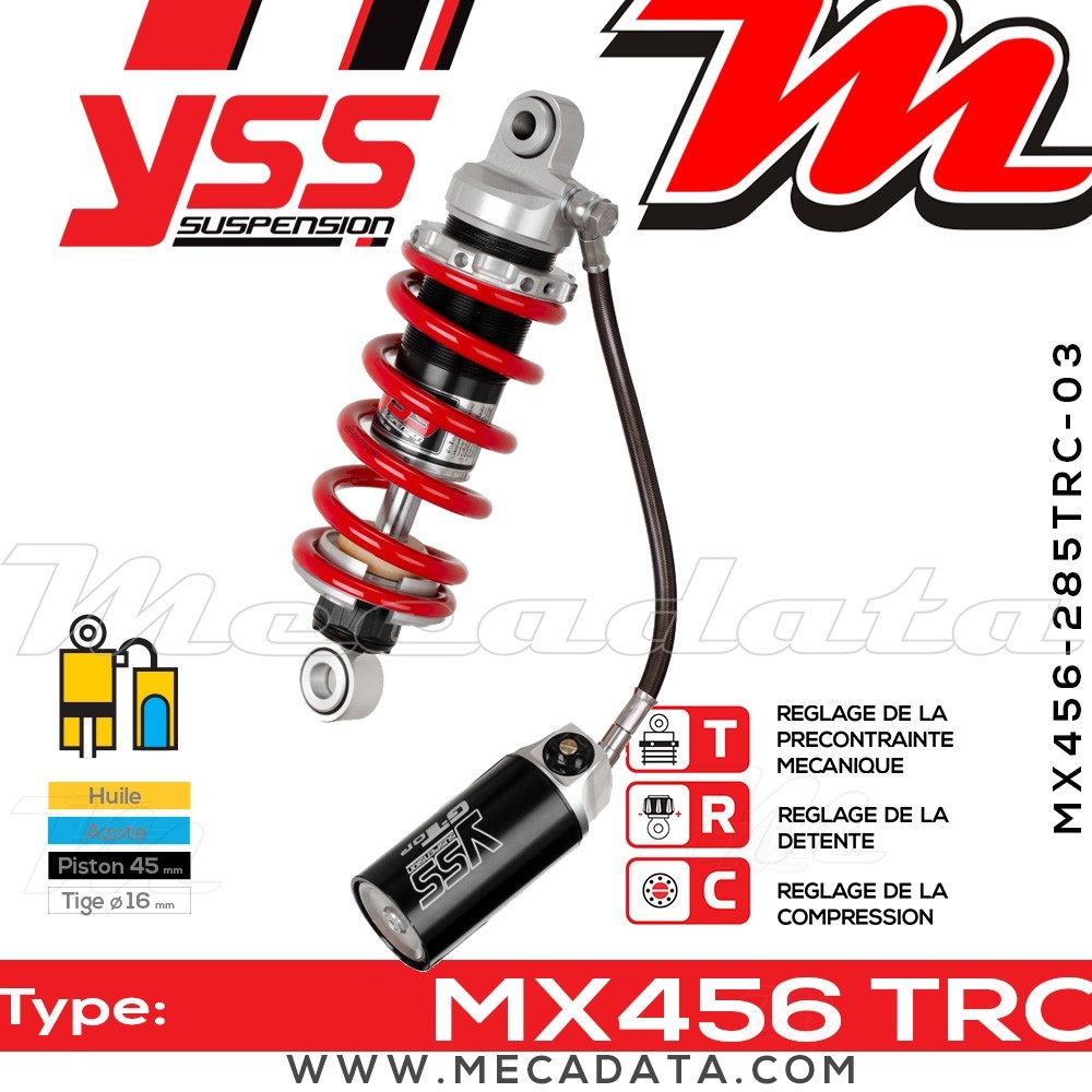 Amortisseur ~ YSS MX456-285TRC-03-858 