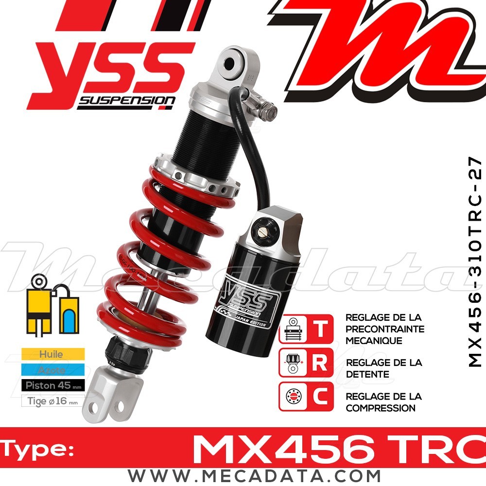 Amortisseur ~ YSS MX456-310TRC-27-858