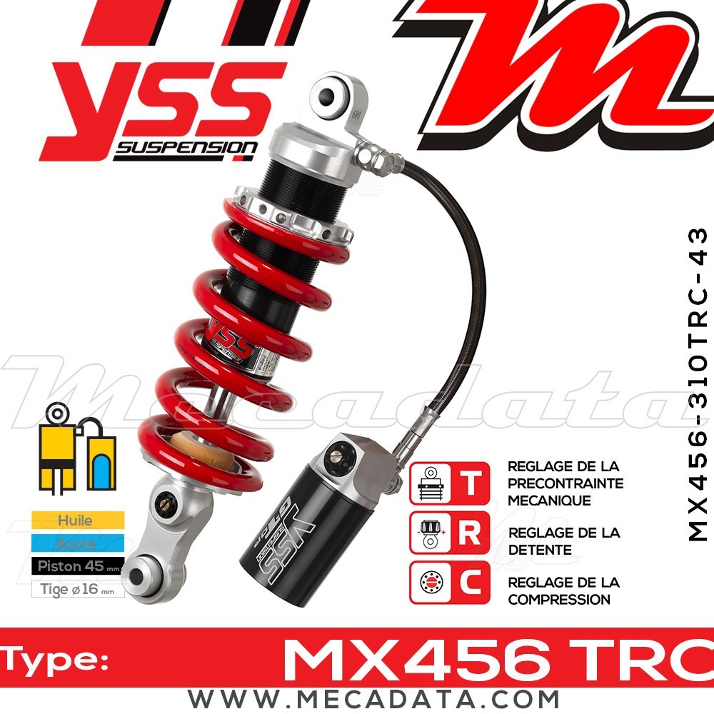 Amortisseur ~ YSS MX456-310TRC-43-858
