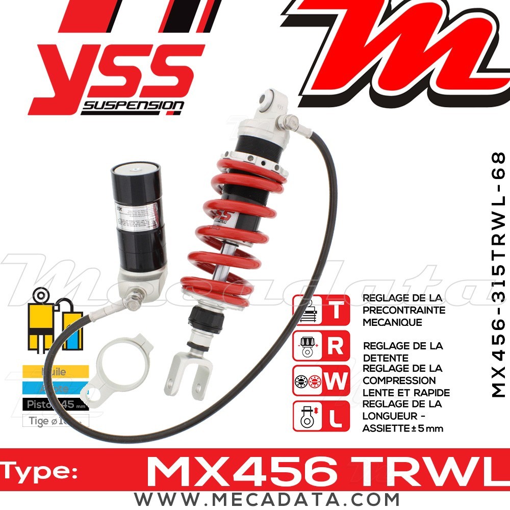 Amortisseur ~ YSS MX456-315TRWL-68-858