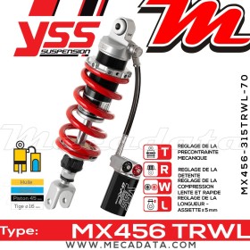 Amortisseur ~ YSS MX456-315TRWL-70-858