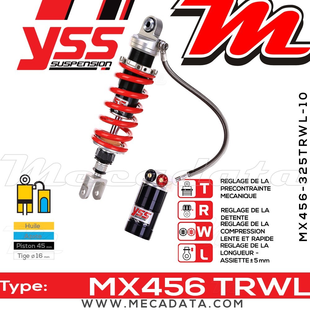 Amortisseur ~ YSS MX456-325TRWL-10-858 