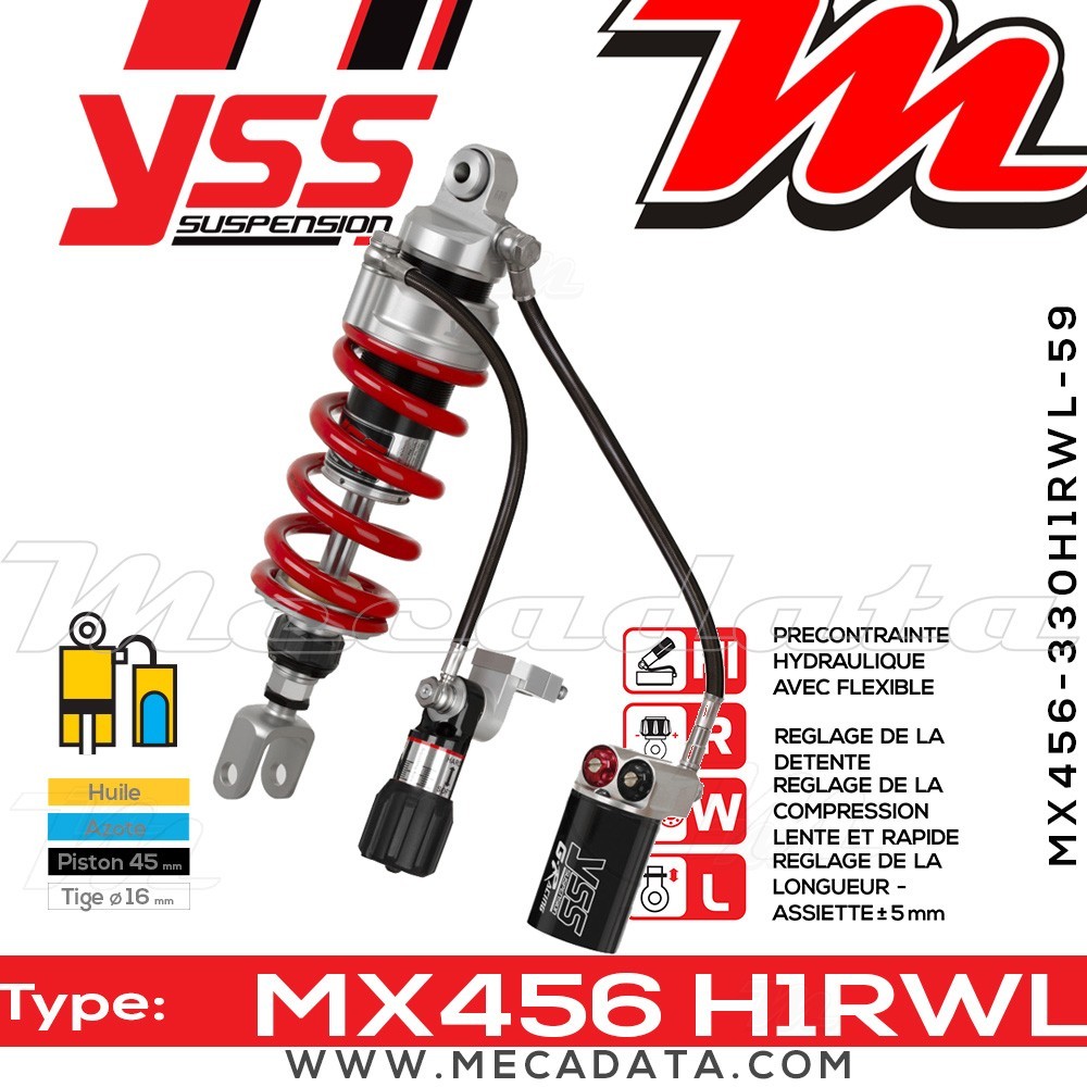 Amortisseur ~ YSS MX456-330H1RWL59-858