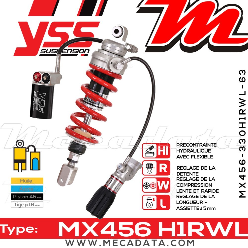 Amortisseur ~ YSS MX456-330H1RWL63-858
