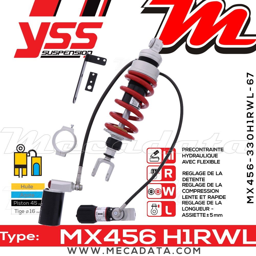Amortisseur ~ YSS MX456-330H1RWL67-858