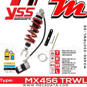 Amortisseur ~ YSS MX456-330TRWL-59-858