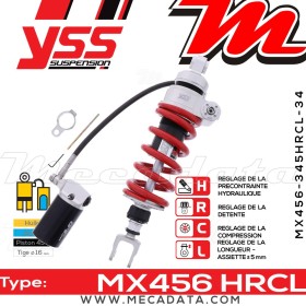 Amortisseur ~ YSS MX456-345HRCL-34-858