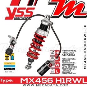 Amortisseur ~ YSS MX456-350H1RWL18-858