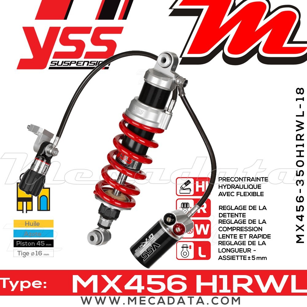 Amortisseur ~ YSS MX456-350H1RWL18-858
