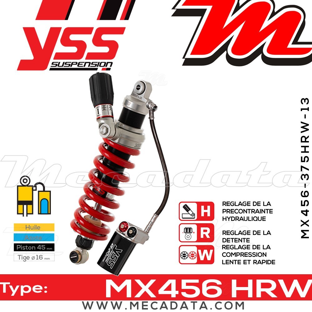 Amortisseur ~ YSS MX456-375HRW-13-858