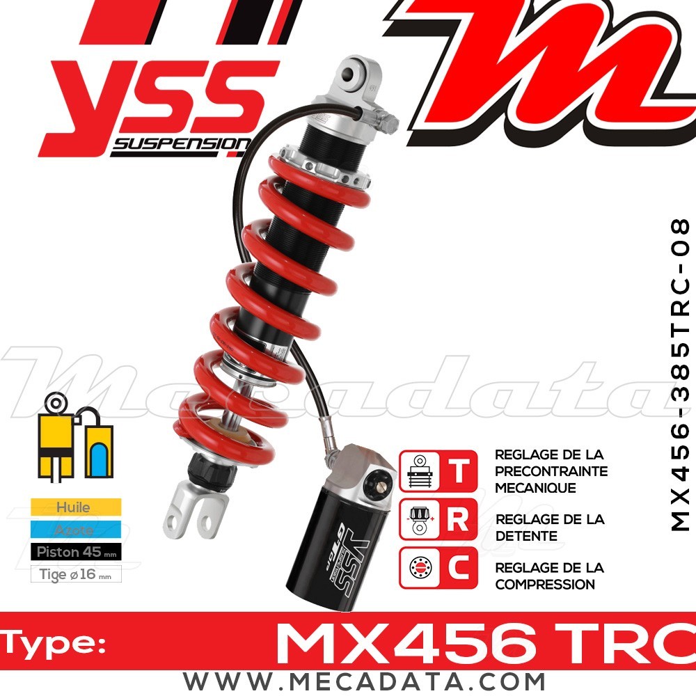 Amortisseur ~ YSS MX456-385TRC-08-858