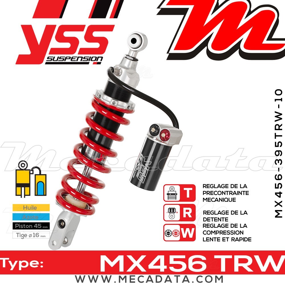 Amortisseur ~ YSS MX456-395TRW-10-858
