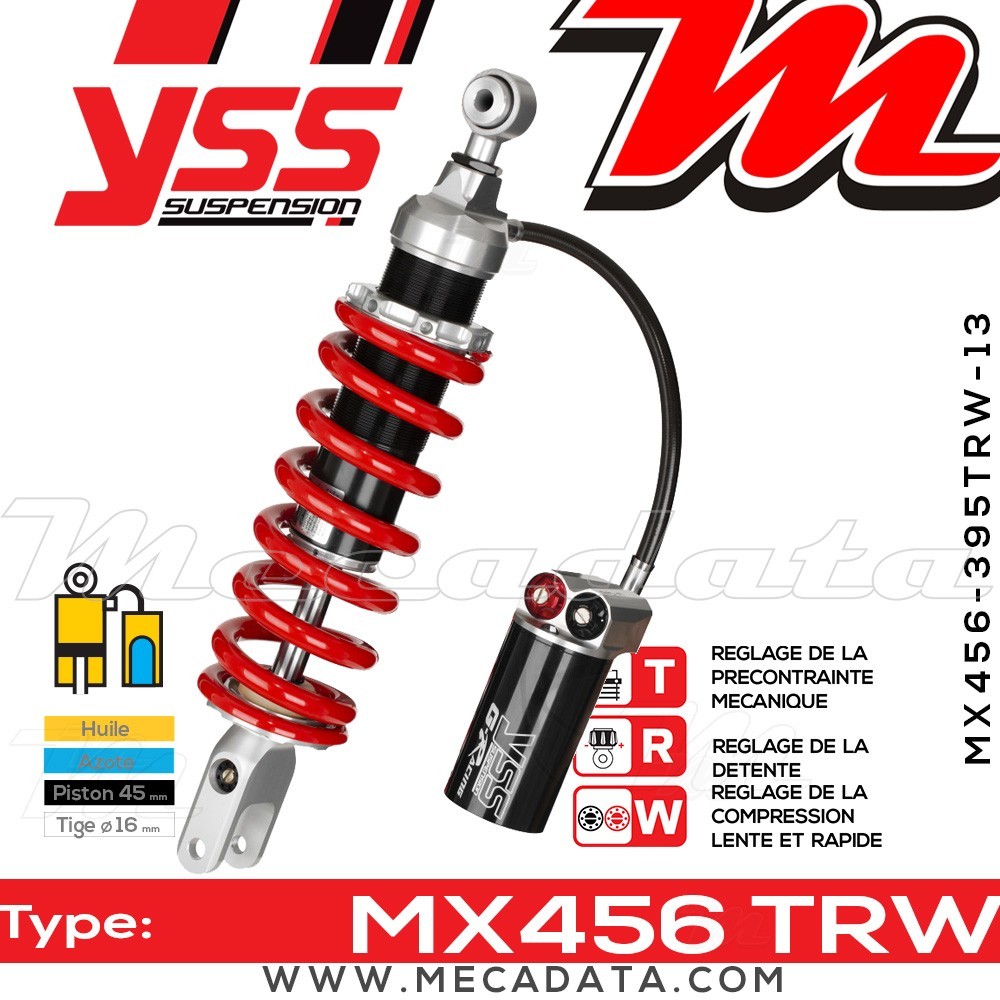 Amortisseur ~ YSS MX456-395TRW-13-858