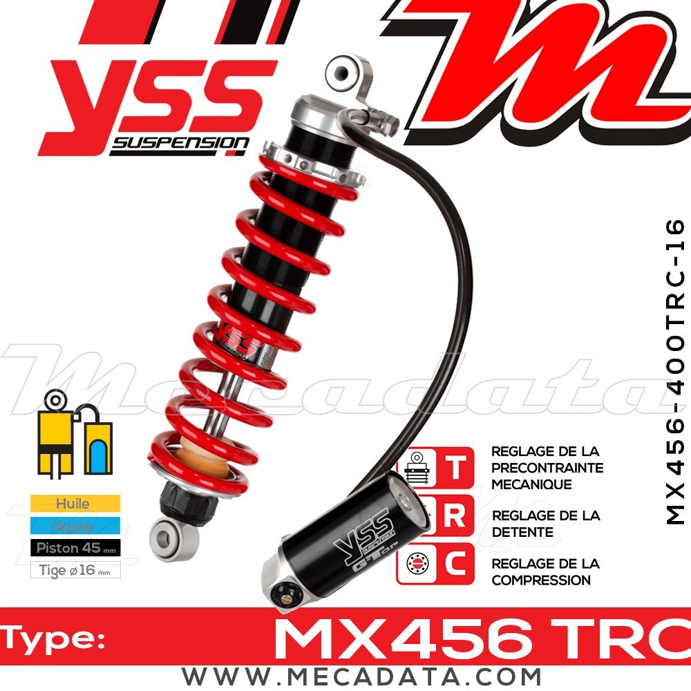 Amortisseur ~ YSS MX456-400TRC-16-858