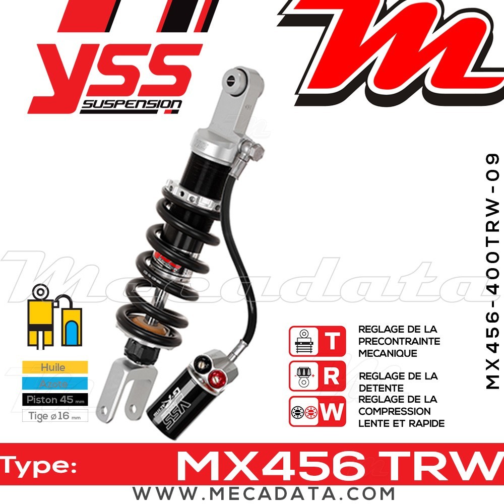 Amortisseur ~ YSS MX456-400TRW-09-888