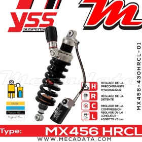 Amortisseur ~ YSS MX456-430HRCL-01-888