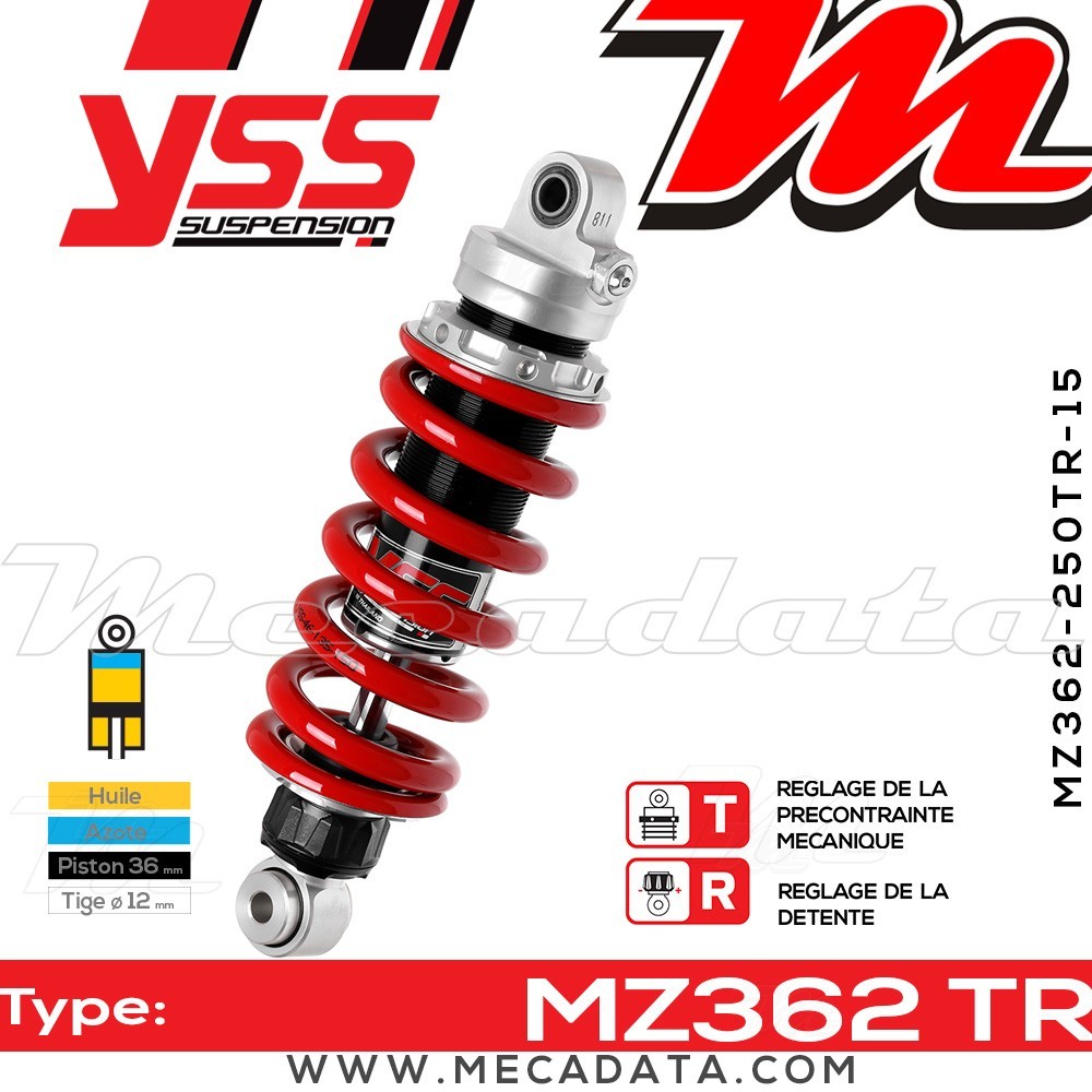 Amortisseur ~ YSS MZ362-250TR-15-85