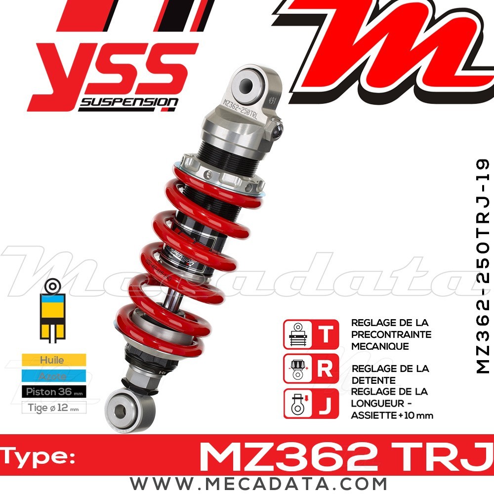 Amortisseur ~ YSS MZ362-250TRJ-19-85