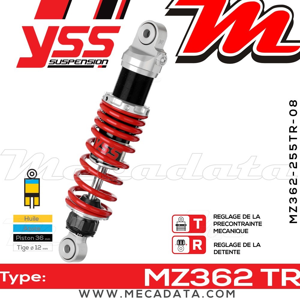 Amortisseur ~ YSS MZ362-255TR-08-85