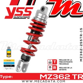 Amortisseur ~ YSS MZ362-255TR-15-85