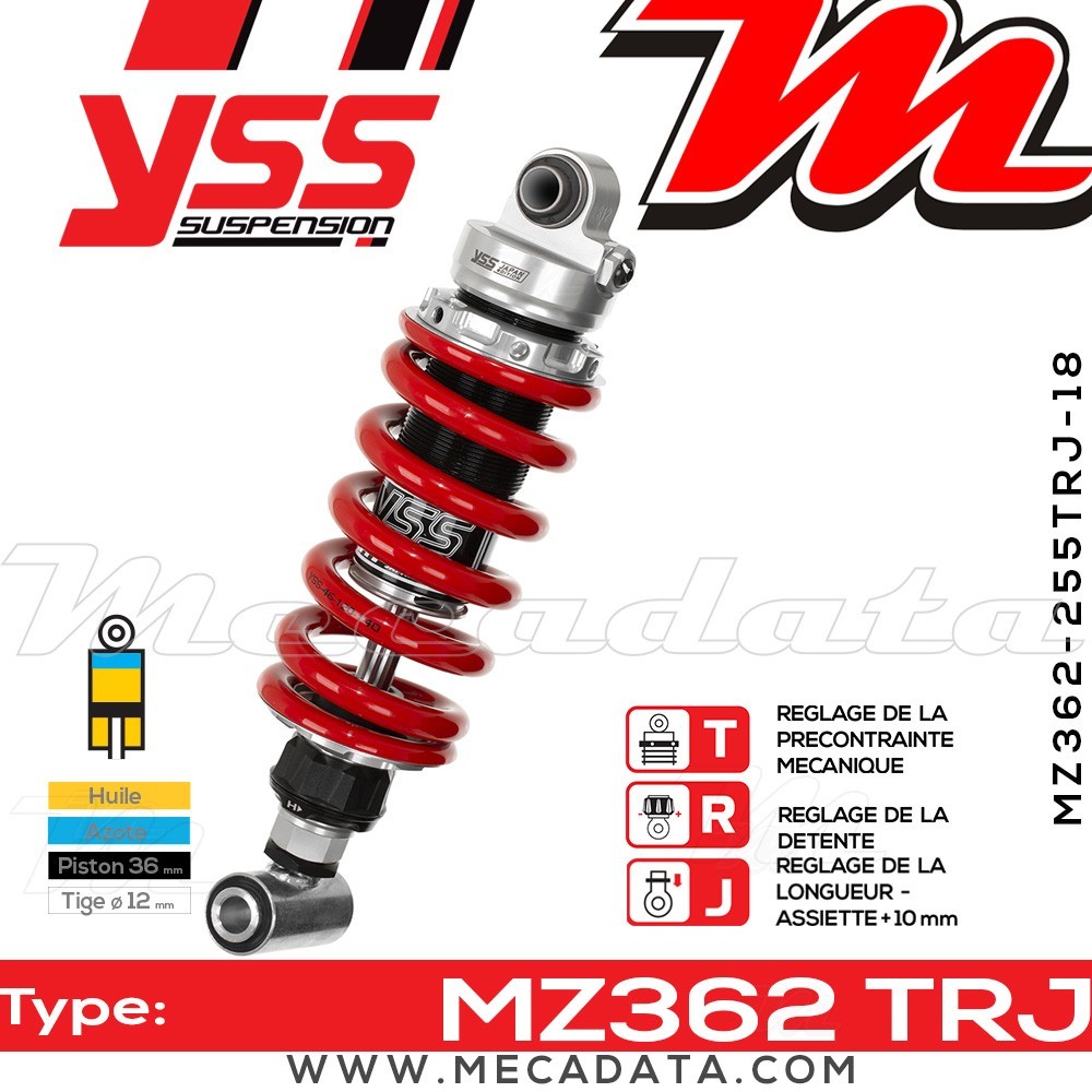 Amortisseur ~ YSS MZ362-255TRJ-18-85