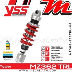 Amortisseur ~ YSS MZ362-265TRL-04-85