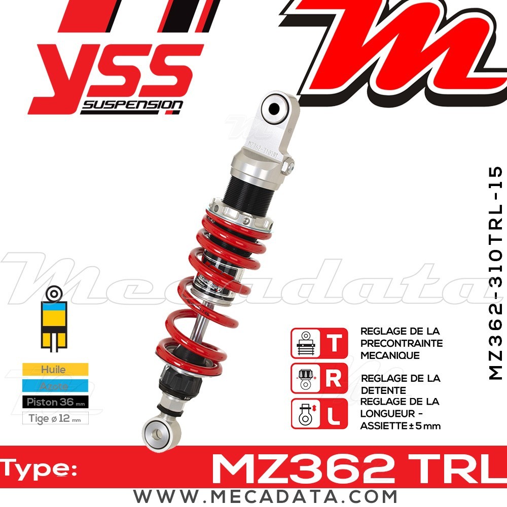 Amortisseur ~ YSS MZ362-310TRL-15-85