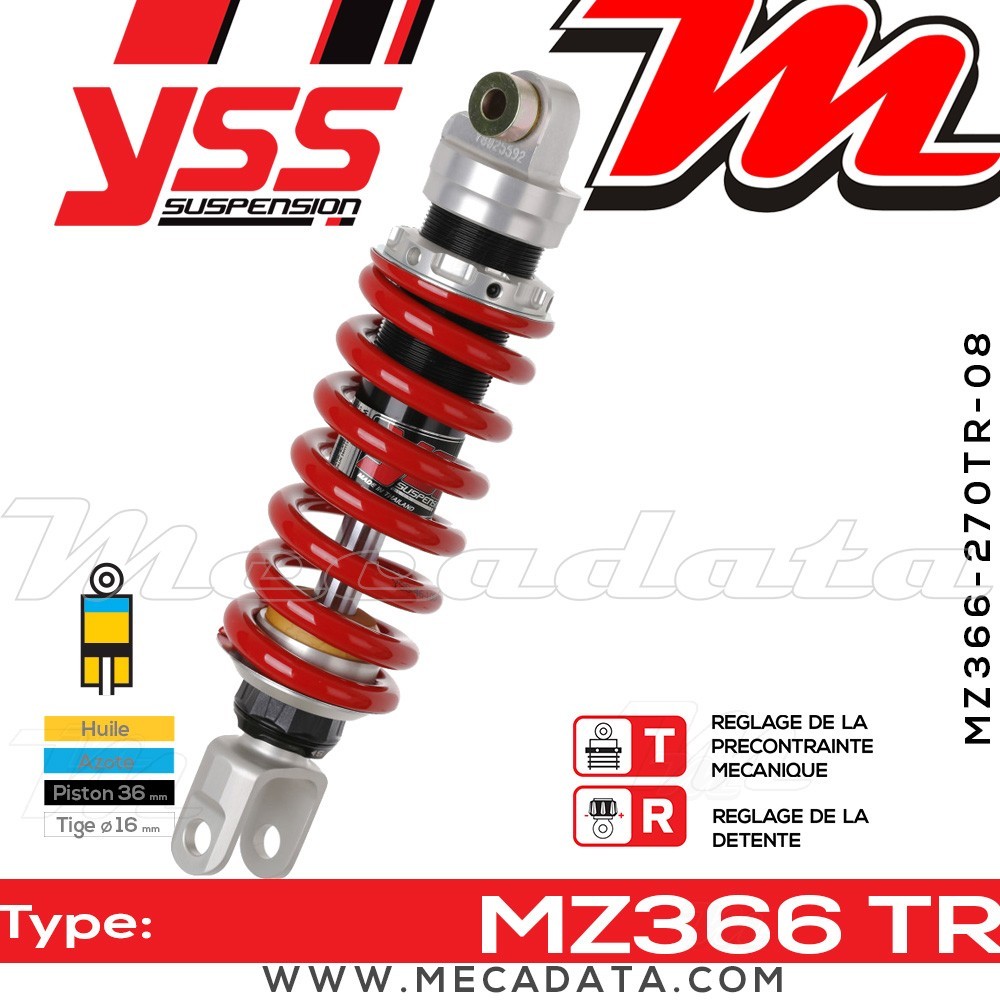 Amortisseur ~ YSS MZ366-270TR-08-85