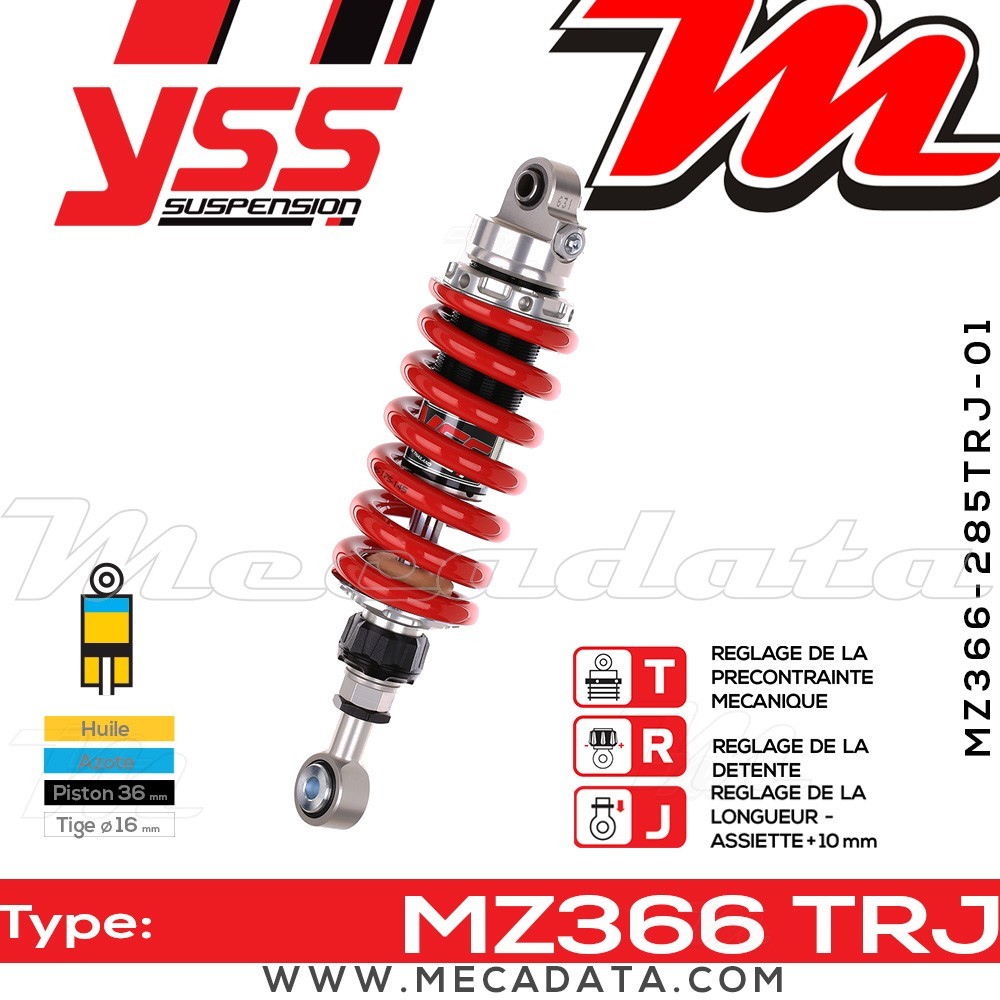 Amortisseur ~ YSS MZ366-285TRJ-01-85 