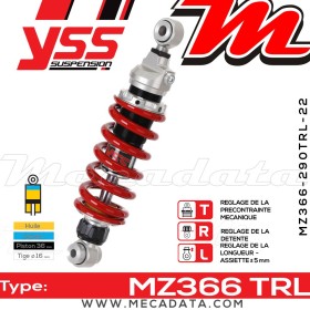 Amortisseur ~ YSS MZ366-290TRL-22-85