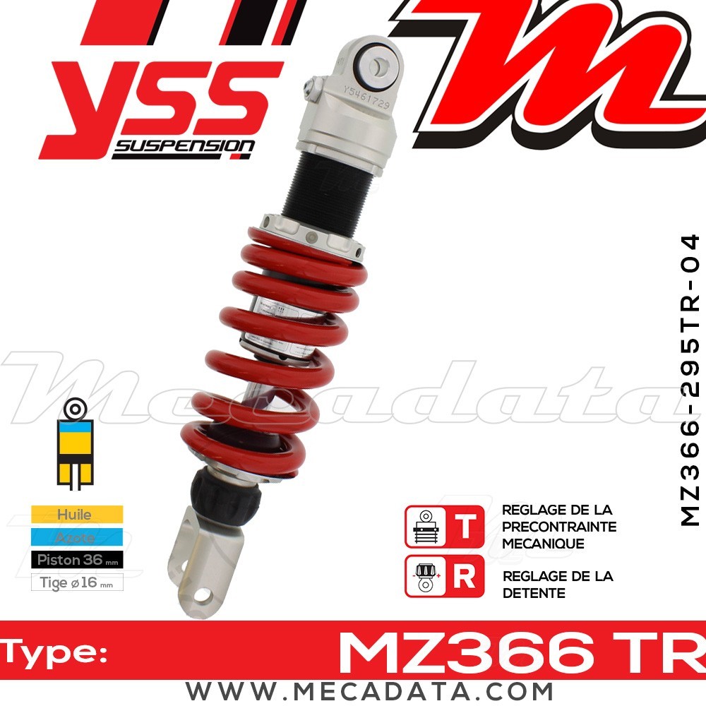 Amortisseur ~ YSS MZ366-295TR-04-85 