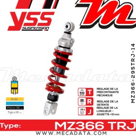 Amortisseur ~ YSS MZ366-295TRJ-14-85